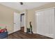 Bedroom with wood-look flooring and closet at 1990 Country Club Dr, Lancaster, SC 29720