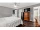 Bedroom with wood-look flooring and ceiling fan at 1990 Country Club Dr, Lancaster, SC 29720