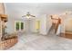 Spacious living room with a brick fireplace and staircase to the second floor at 6769 Highway 557 None, Clover, SC 29710