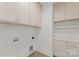 Bright laundry room with storage cabinets and modern appliances at 721 Charles Ave, Charlotte, NC 28205