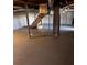 Unfinished basement with concrete floors and exposed ductwork at 7527 Old Shelby Rd, Vale, NC 28168