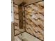 Bathroom showcasing marble-patterned wall tiles and a contemporary shower system at 7527 Old Shelby Rd, Vale, NC 28168