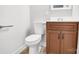 Bathroom featuring a modern vanity, toilet and towel rack at 801 Bilmark Ave, Charlotte, NC 28213