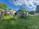 Fenced backyard with shed, with a ladder propped up to the back door of the house at 829 Green St, Salisbury, NC 28144