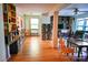 Spacious living room featuring hardwood floors, custom built-ins, and ample natural light at 1042 Jackson Rd, Fort Lawn, SC 29714