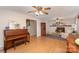 Elegant living room featuring hardwood floors, a fireplace, and comfortable seating at 106 Friendfield Dr # B, Fort Mill, SC 29715