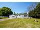 Charming white brick home with blue shutters, lush green lawn, and mature trees at 1081 Deas St, Rock Hill, SC 29732
