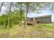 This expansive backyard offers a private retreat with a spacious deck, lush greenery, and mature trees at 1119 Highway 218 W Hwy, Indian Trail, NC 28079