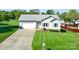 Charming single-story home with a well-maintained front yard, attached garage, and concrete driveway at 123 Cross Creek Dr, Statesville, NC 28625