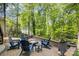 Outdoor retreat with fire pit and comfortable seating, perfect for relaxation and gatherings at 1713 Mt Isle Harbor Dr, Charlotte, NC 28214