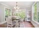 Cozy dining room with bright windows, wooden floors, and modern lighting at 1713 Mt Isle Harbor Dr, Charlotte, NC 28214