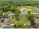 Aerial view of lot close to ball fields and park in a well-situated location at 182 Ryan St, Salisbury, NC 28144