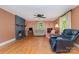 Spacious living room with fireplace, hardwood floors, and ample natural light at 3332 Celanese Rd, Rock Hill, SC 29732