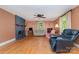 Spacious living room with fireplace, hardwood floors, and ample natural light at 3332 Celanese Rd, Rock Hill, SC 29732