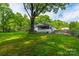 Large backyard with mature trees offering shade and privacy for outdoor enjoyment at 4544 Craig Ave, Charlotte, NC 28211