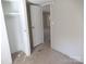 Bedroom featuring carpet floors, a closet, and an open doorway at 5180 Macedonia Church Rd, Vale, NC 28168