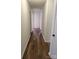 Hallway with wood-look flooring at 629 Belmorrow Dr, Charlotte, NC 28214
