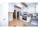 Well-appointed kitchen with stainless steel appliances, wood beams, and ample storage space at 7851 Green Cove Ct, Denver, NC 28037