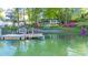 Lakefront view from a dock with charming landscaping, illustrating a tranquil retreat perfect for waterfront living at 7851 Green Cove Ct, Denver, NC 28037