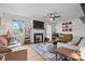 Comfortable living room with hardwood floors, area rug, and modern decor at 901 Central Dr, Kannapolis, NC 28083