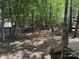 Backyard view showing wooded lot with trees, offering a quiet and secluded outdoor space at 104 Powder Horn Trl # C92, Mount Gilead, NC 27306