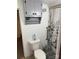 Neat bathroom with shower, vanity, and matching cabinet, all in neutral tones at 104 Powder Horn Trl # C92, Mount Gilead, NC 27306