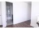 View from room into a bathroom with tiled shower and vanity at 1075 South Point Rd, Belmont, NC 28012