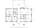 Detailed floor plan showcasing the layout of the main level, including the primary bedroom, kitchen, and living areas at 11 Secrest Ext, Belmont, NC 28012
