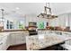 Well-appointed kitchen boasts granite counters, modern appliances, and a stylish backsplash at 11 Secrest Ext, Belmont, NC 28012