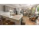 Spacious kitchen with granite countertops, a center island, and a breakfast nook at 110 River Wood Dr, Fort Mill, SC 29715