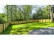 Large fenced backyard with green grass, perfect for recreation and privacy at 112 Circle Dr, Salisbury, NC 28144