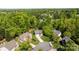 Bird's eye view of the home nestled within a lush, green neighborhood at 15002 Strathmoor Dr, Charlotte, NC 28277