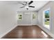 Bright bedroom with hardwood floors, multiple windows, and clean white trim at 155 Jackson Rd, Salisbury, NC 28146
