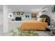 Cozy bedroom with a fireplace, soft carpet, and decor lighting at 155 Jackson Rd, Salisbury, NC 28146