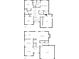 Detailed two-story floor plan featuring bedrooms, kitchen, Gathering room, and garage layout at 2405 Kalis Pl, Charlotte, NC 28262
