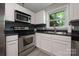 Close up view of kitchen appliances and white cabinets at 2601 Dora Dr, Charlotte, NC 28215
