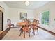 Elegant dining room with hardwood floors, chandelier, and natural light at 301 Glen Oaks Rd, Charlotte, NC 28270