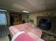 The living room includes a plush sofa and fireplace at 33611 Mann Rd, Albemarle, NC 28001