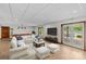 Spacious basement featuring wood flooring and a view of the lakefront at 376 Oak Tree Rd # 37, Mooresville, NC 28117