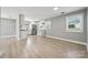 Open concept kitchen with stainless steel appliances, sleek counters, and ample cabinet space at 500 Dedmon Dr, Charlotte, NC 28216