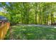 Expansive backyard with mature trees at 6002 Sentinel Dr, Indian Trail, NC 28079