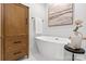 Bathroom features soaking tub and custom built-in cabinet at 625 4Th Street Nw Dr, Hickory, NC 28601