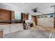 Spacious garage offering ample storage and work space with garage door and checkered flooring at 625 4Th Street Nw Dr, Hickory, NC 28601
