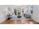 Spacious living room with hardwood floors, fireplace, and stylish furniture, ideal for entertaining guests at 625 4Th Street Nw Dr, Hickory, NC 28601