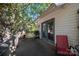 This cozy, shaded back deck is a great outdoor space for grilling and relaxing at 6312 Bill Ledford Rd, Vale, NC 28168