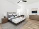 Cozy bedroom with neutral colors, soft lighting, and ensuite bathroom access at 803 Blackmon St, Rock Hill, SC 29730