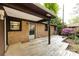Inviting back deck with brick exterior and access to the landscaped yard at 846 Gist Rd, Rock Hill, SC 29732