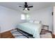 Light-filled bedroom featuring a ceiling fan and a large window at 846 Gist Rd, Rock Hill, SC 29732