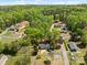 An aerial view of houses surrounded by lush greenery showcases the neighborhood's natural beauty at 880 Legion Club Rd, Salisbury, NC 28146