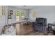 View into dining room with chairs, french doors and interior door at 1238 Moss Springs Rd, Albemarle, NC 28001